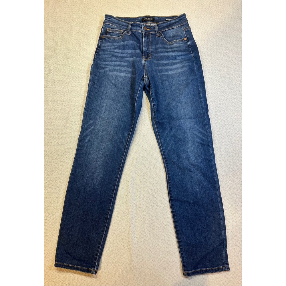 Judy Blue Boyfriend Fit Jeans Dark Wash Stretch Denim JB82195DK Womens Size 3/26